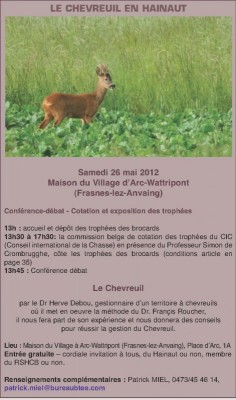 Le chevreuil en Hainaut